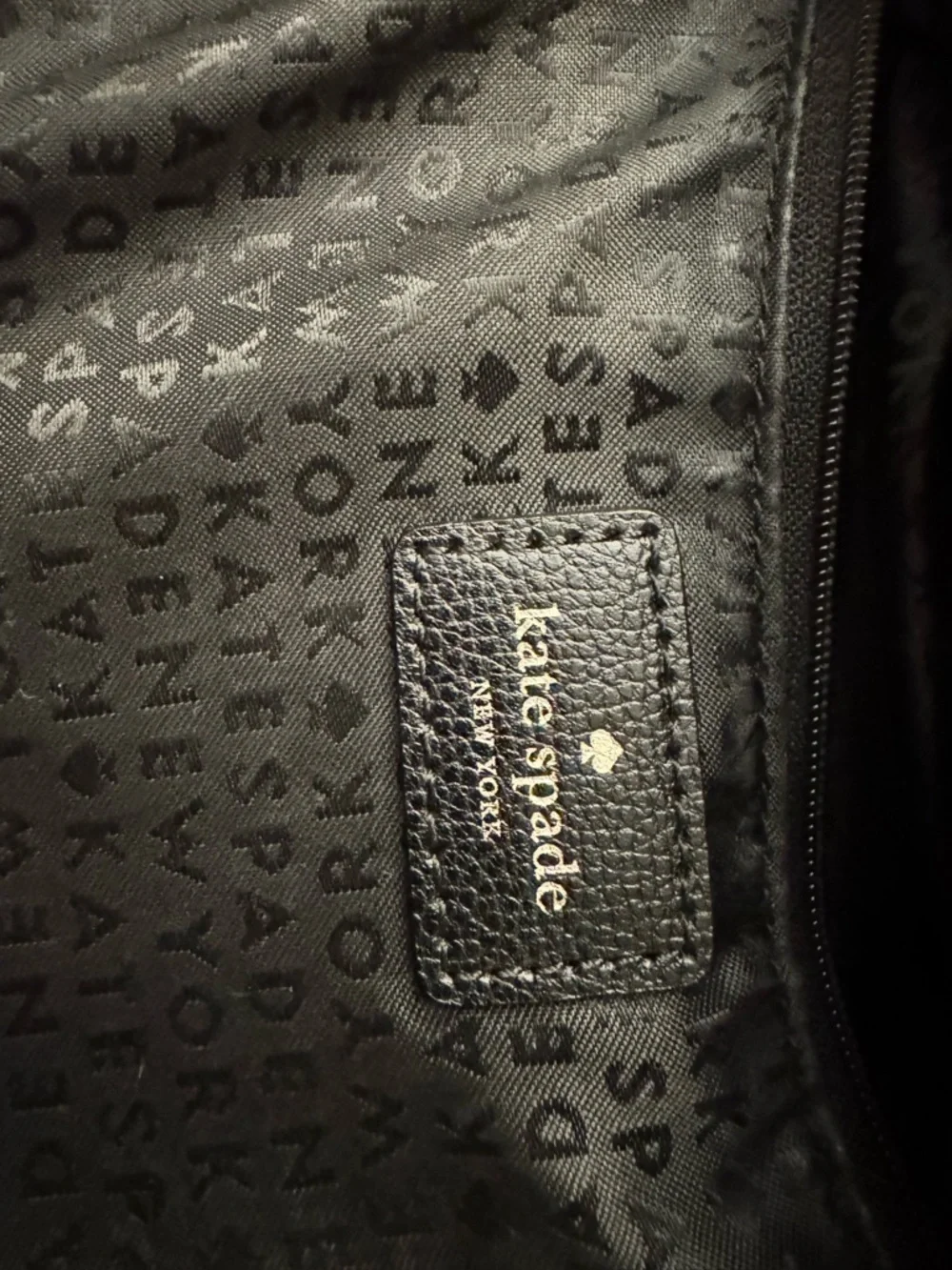 Black Cow Leather tote with Gold Hardware - Picture 5 of 10